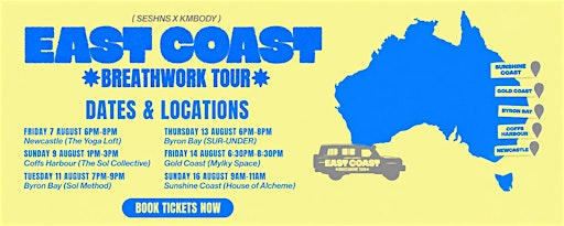 East Coast Breathwork Tour - Byron Bay (Tuesday)
