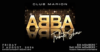 ABBA Tribute Show at  Club Marion