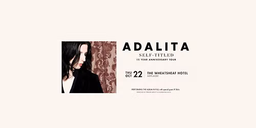 Adalita – 15th Anniversary Tour | Adelaide *SOLD OUT
